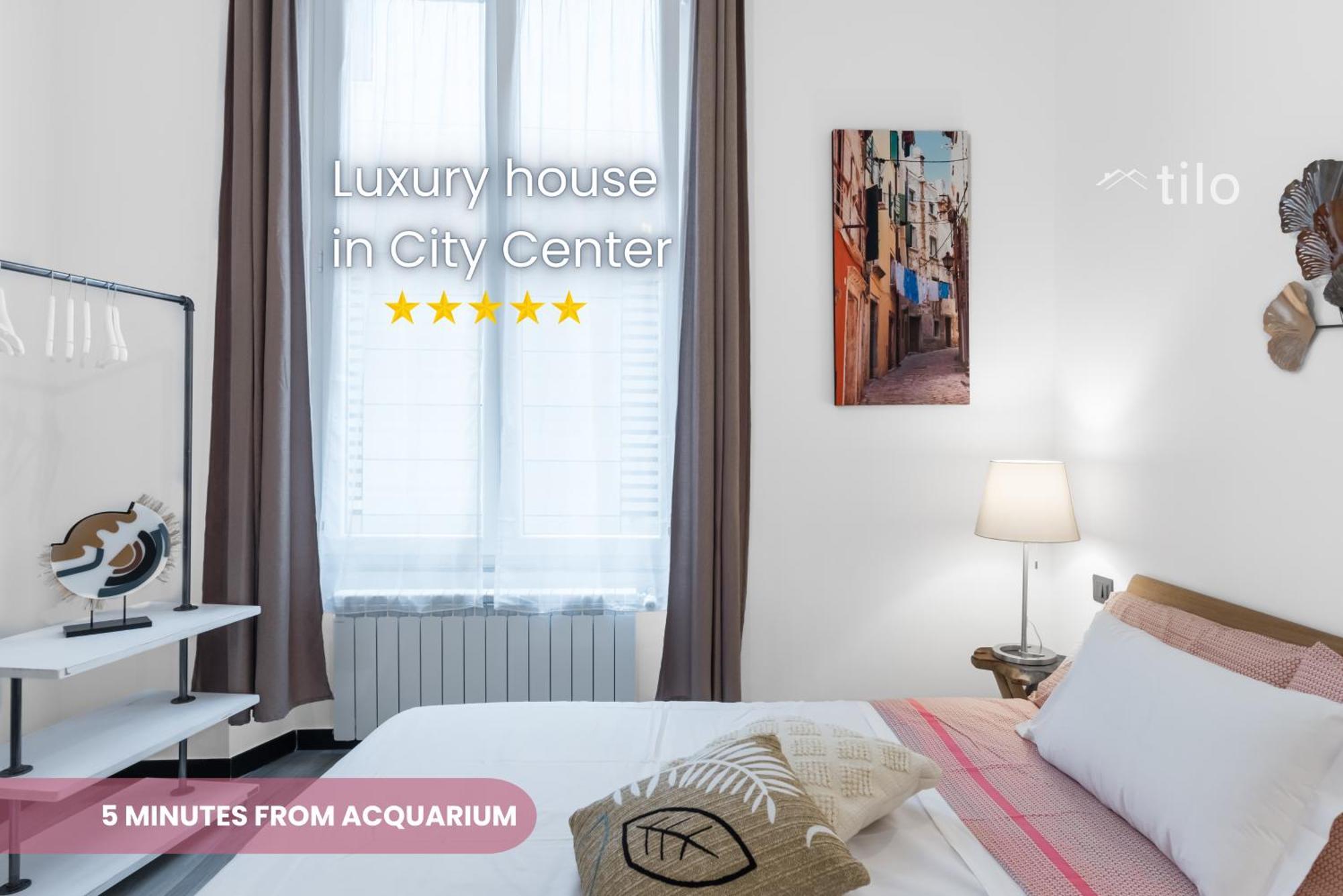 Acquario 5 Minuti, 1Br , Free A-C, Wifi & Netflix "City Center" By Tilo Genova Kültér fotó